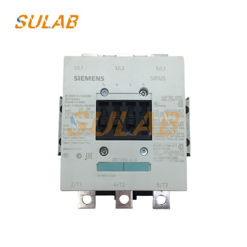 3RT1056-6AB36 Elevator Spare Parts Siemens Contactor 23 - 26V 50-60HZ / DC 2NO 2NC