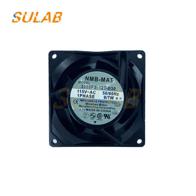 فن خنک کننده محوری NMB Mat 3115ps/FS-12T-B30 قطعات معدنی آسانسور فن