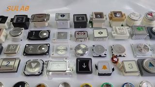 دکمه آسانسور با مشخصات جهانی 32 میلی متری BR32A با نشانگر نور پس زمینه LED و Mo به طور معمول باز