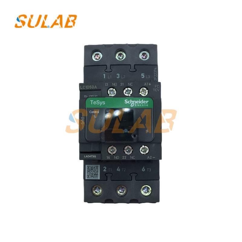 Schneider AC/DC Contactor LC1D50AFD with 50A Rated Capacity Compact Design and High Reliability for Elevators