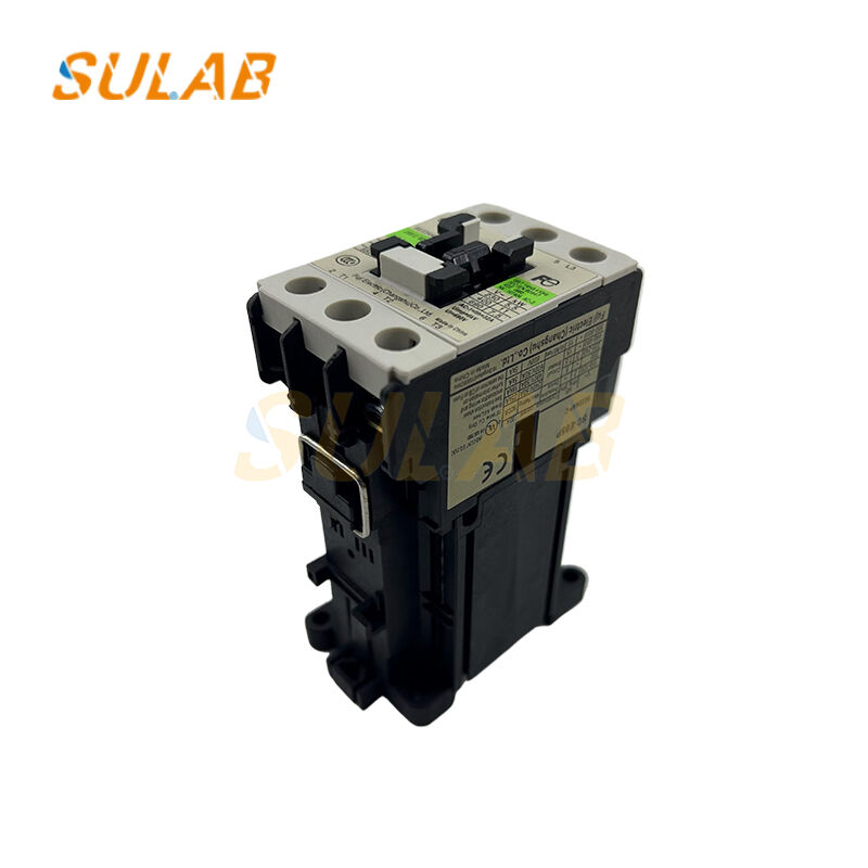 Fuji Electric SC-E05P-G Magnetic Contactor for Elevator Spare Parts - 25A, 24VDC Coil, 3-Pole with Ring Terminal Connection