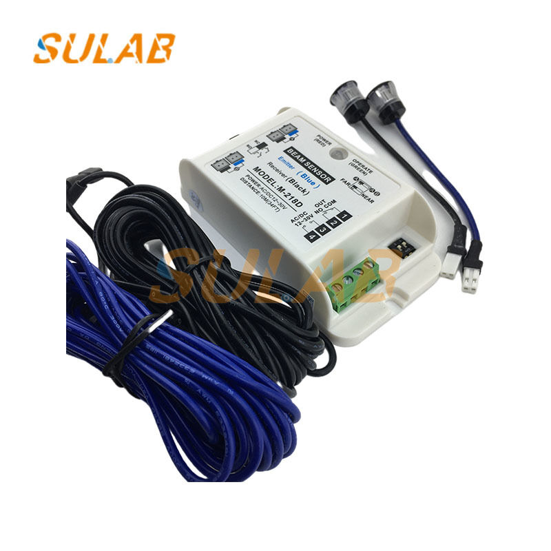 Genuine M-218D Elevator Photocell Infrared Safety Through-beam Sensor with Single/Dual Beam Switching and Microcomputer Control Anti-pinch System