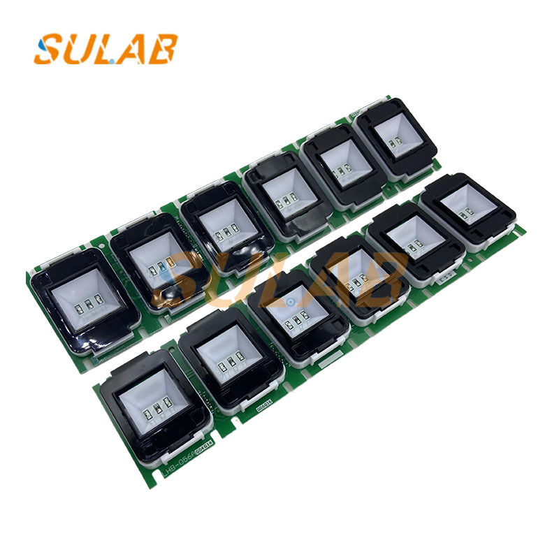 Mitsubishi Elevator Push Button with LED Backlight and Industrial-Grade Contacts for 100,000 Presses Lifespan PCB Board Replacement Part