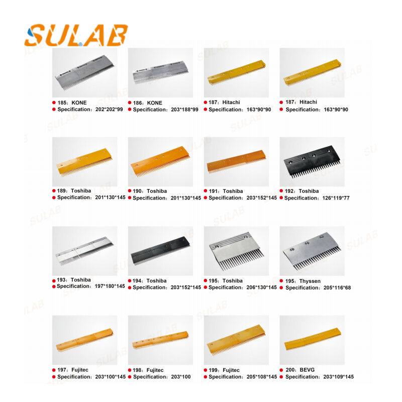 Original KONE KM5002052H01 Aluminum Alloy Comb Plate For E3X Moving Walk Safe Transition Engagement Corrosion Resistant Foreign Object Anti-Stuck Protection