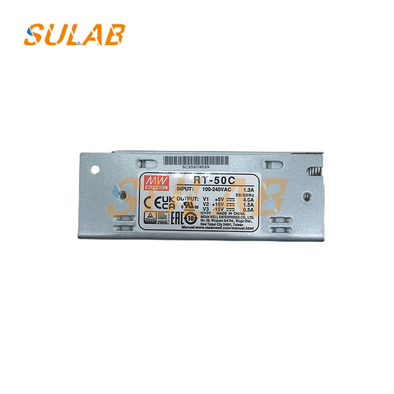 Elevator Industrial Switching Power Supply 50W Rated Power with Triple DC Outputs and Wide AC Input Range RT-50C