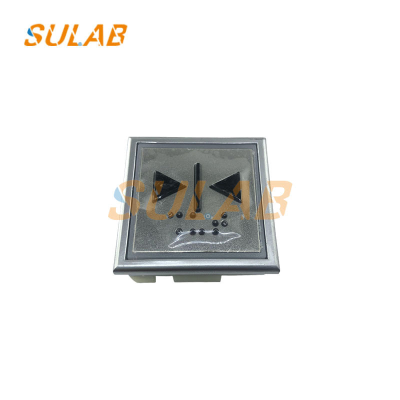 Elevator Call Button with Braille Marking Stainless Steel Front Panel and Red/Blue LED Backlight
