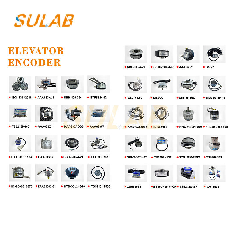 Tamagawa TS5246N2435 Rotary Encoder with 8192 Pulses per Revolution Hollow-Shaft Structure and Differential Line-Driver Signal for Elevator Traction Motor