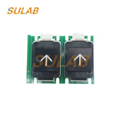 دکمه فشار آسانسور اصلی میتسوبیشی LHB-051A آلیاژ آلومینیوم درجه هوانوردی با سطح آنودیزه شده و صفحه مدار مقاوم به لباس