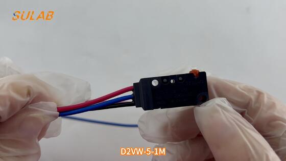 سوئیچ ترمز D2VW-5-1M IP67 با عملکرد فشاری، 5 آمپر 250 ولت AC با سیم برای سوئیچ محدودیت ایمنی آسانسور
