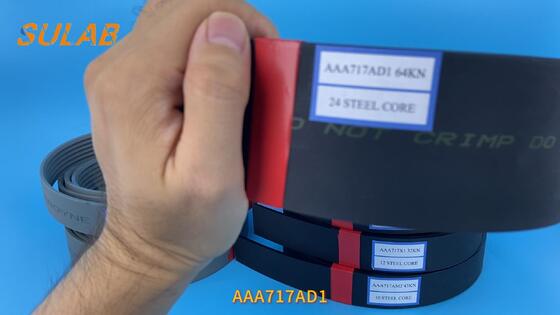 حزام فولاذي جر أوتيس AAA717AD1، حزام ناقل عالي القوة، اهتزاز منخفض، مقاوم للتآكل لرفع سيارات المصاعد