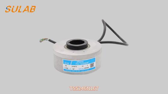 انکودر روتاری شفت توخالی Tamagawa TS5246N167 با 8192 پالس در هر دور و منبع تغذیه DC 5 ولت برای موتور کششی PMSM آسانسور