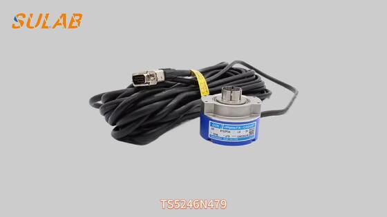 Tamagawa TS5246N479 انکودر چرخشی شفت توخالی با 8192 پالس در هر دور و منبع تغذیه DC 5 ولت برای موتور کششی PMSM آسانسور